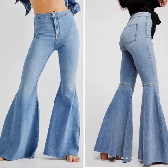 Free People Denim - We The Free Just Float On Flare Jeans